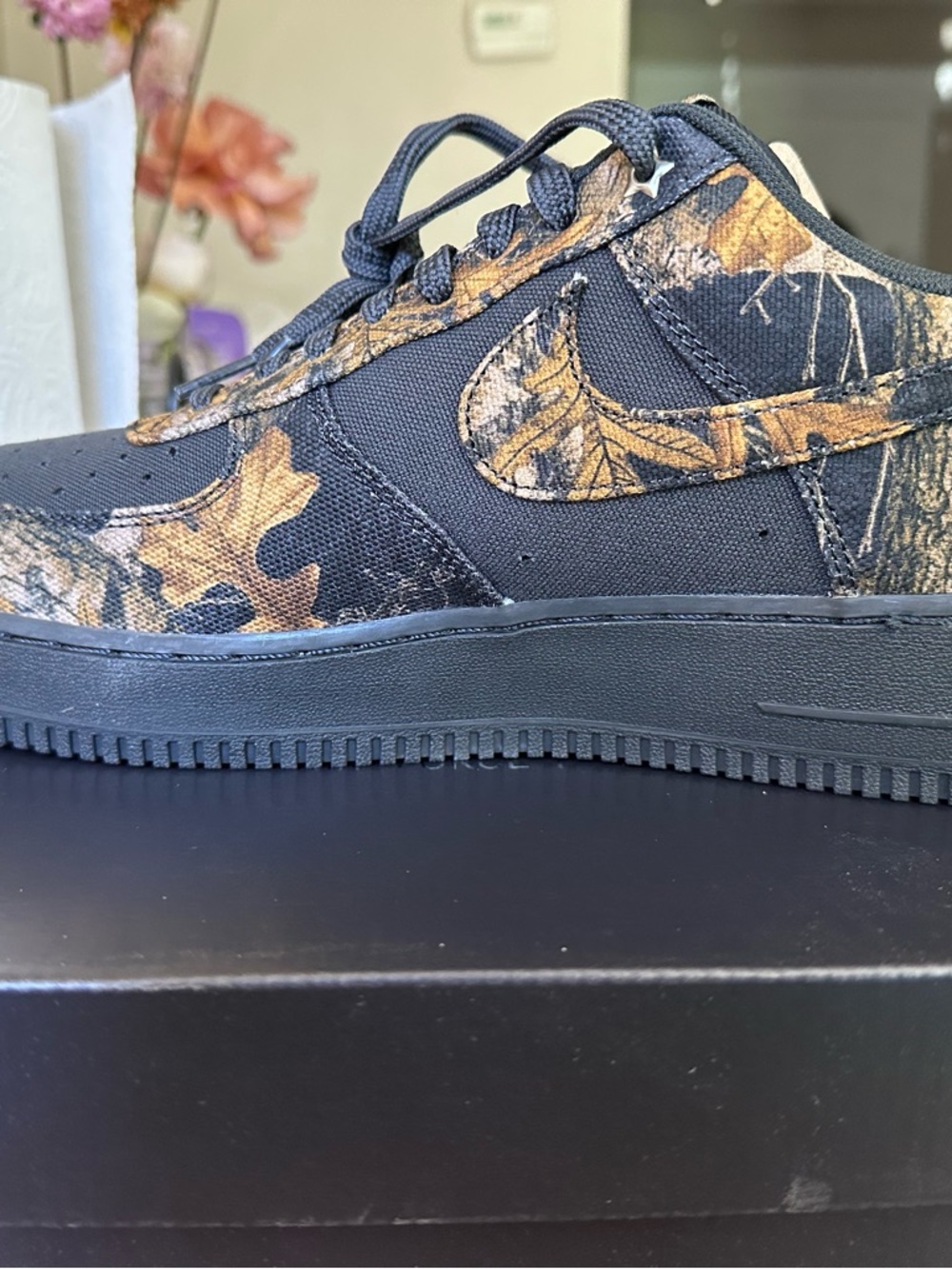 Nike Black with Brown Camo Air Force 1 Low - Picture 12 of 15